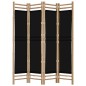 4-tlg. Paravent Faltbar 160 cm Bambus und Canvas 4-tlg. Paravent Faltbar 160 cm Bambus und Canvas