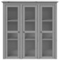 Highboard BODO Grau 115,5x43x200,5 cm Massivholz Kiefer Highboard BODO Grau 115,5x43x200,5 cm Massivholz Kiefer