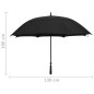 Regenschirm Schwarz 130 cm Regenschirm Schwarz 130 cm