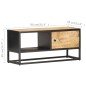TV-Schrank mit Geschnitzter Tür 90x30x40 cm Raues Mangoholz TV-Schrank mit Geschnitzter Tür 90x30x40 cm Raues Mangoholz