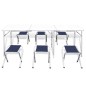 Klappbarer Campingtisch mit 4 Hocker Höhenverstellbar 180x60 cm Klappbarer Campingtisch mit 4 Hocker Höhenverstellbar 180x60 cm
