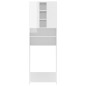 Waschmaschinenschrank Hochglanz-Weiß 64x25,5x190 cm Waschmaschinenschrank Hochglanz-Weiß 64x25,5x190 cm