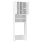 Waschmaschinenschrank Hochglanz-Weiß 64x25,5x190 cm Waschmaschinenschrank Hochglanz-Weiß 64x25,5x190 cm