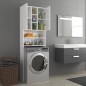 Waschmaschinenschrank Hochglanz-Weiß 64x25,5x190 cm Waschmaschinenschrank Hochglanz-Weiß 64x25,5x190 cm