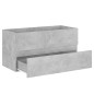 Waschbeckenunterschrank Betongrau 90x38,5x45 cm Holzwerkstoff Waschbeckenunterschrank Betongrau 90x38,5x45 cm Holzwerkstoff