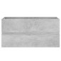 Waschbeckenunterschrank Betongrau 90x38,5x45 cm Holzwerkstoff Waschbeckenunterschrank Betongrau 90x38,5x45 cm Holzwerkstoff