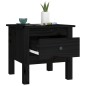 Beistelltische 2 Stk. Schwarz 40x40x39 cm Massivholz Kiefer Beistelltische 2 Stk. Schwarz 40x40x39 cm Massivholz Kiefer