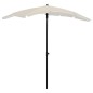 Sonnenschirm mit Mast 200x130 cm Sandfarben Sonnenschirm mit Mast 200x130 cm Sandfarben