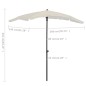 Sonnenschirm mit Mast 200x130 cm Sandfarben Sonnenschirm mit Mast 200x130 cm Sandfarben