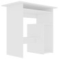 Schreibtisch Weiß 80x45x74 cm Holzwerkstoff Schreibtisch Weiß 80x45x74 cm Holzwerkstoff