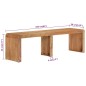 Sitzbank 160x38x45 cm Massivholz Akazie Sitzbank 160x38x45 cm Massivholz Akazie