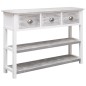 Sideboard Antik-Grau 108x30x76 cm Massivholz Paulownia Sideboard Antik-Grau 108x30x76 cm Massivholz Paulownia