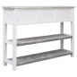 Sideboard Antik-Grau 108x30x76 cm Massivholz Paulownia Sideboard Antik-Grau 108x30x76 cm Massivholz Paulownia
