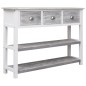 Sideboard Antik-Grau 108x30x76 cm Massivholz Paulownia Sideboard Antik-Grau 108x30x76 cm Massivholz Paulownia