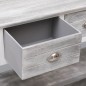 Sideboard Antik-Grau 108x30x76 cm Massivholz Paulownia Sideboard Antik-Grau 108x30x76 cm Massivholz Paulownia