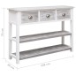 Sideboard Antik-Grau 108x30x76 cm Massivholz Paulownia Sideboard Antik-Grau 108x30x76 cm Massivholz Paulownia