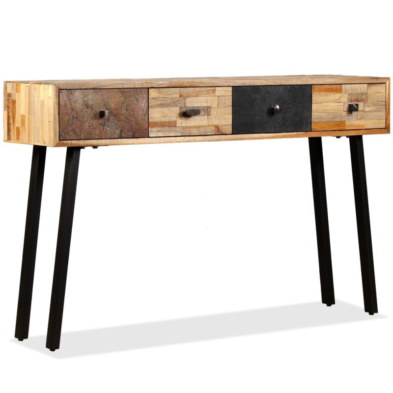 vidaXL Konsolentisch Recyceltes Teak Massiv 120 x 30 x 76 cm vidaXL Konsolentisch Recyceltes Teak Massiv 120 x 30 x 76 cm