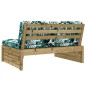 Mittelsofa 120x80 cm Kiefernholz Imprägniert Mittelsofa 120x80 cm Kiefernholz Imprägniert
