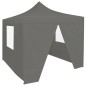 vidaXL Profi-Partyzelt Faltbar mit 4 Seitenwänden 2×2m Stahl Anthrazit vidaXL Profi-Partyzelt Faltbar mit 4 Seitenwänden 2×2m Stahl Anthrazit