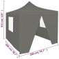 vidaXL Profi-Partyzelt Faltbar mit 4 Seitenwänden 2×2m Stahl Anthrazit vidaXL Profi-Partyzelt Faltbar mit 4 Seitenwänden 2×2m Stahl Anthrazit