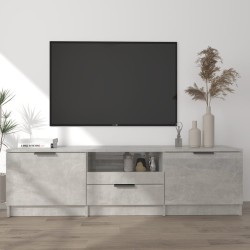 vidaXL TV-Schrank Betongrau 140x35x40 cm Holzwerkstoff