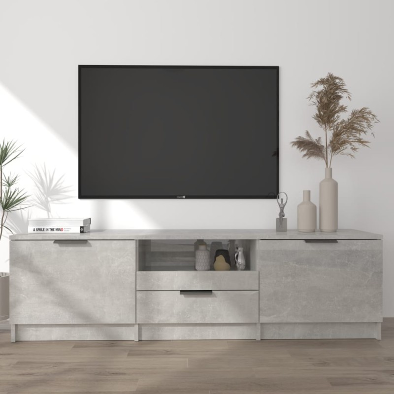 vidaXL TV-Schrank Betongrau 140x35x40 cm Holzwerkstoff vidaXL TV-Schrank Betongrau 140x35x40 cm Holzwerkstoff