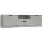 vidaXL TV-Schrank Betongrau 140x35x40 cm Holzwerkstoff vidaXL TV-Schrank Betongrau 140x35x40 cm Holzwerkstoff