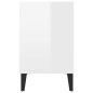 TV-Schrank mit Metallbeinen Hochglanz-Weiß 103,5x30x50 cm TV-Schrank mit Metallbeinen Hochglanz-Weiß 103,5x30x50 cm