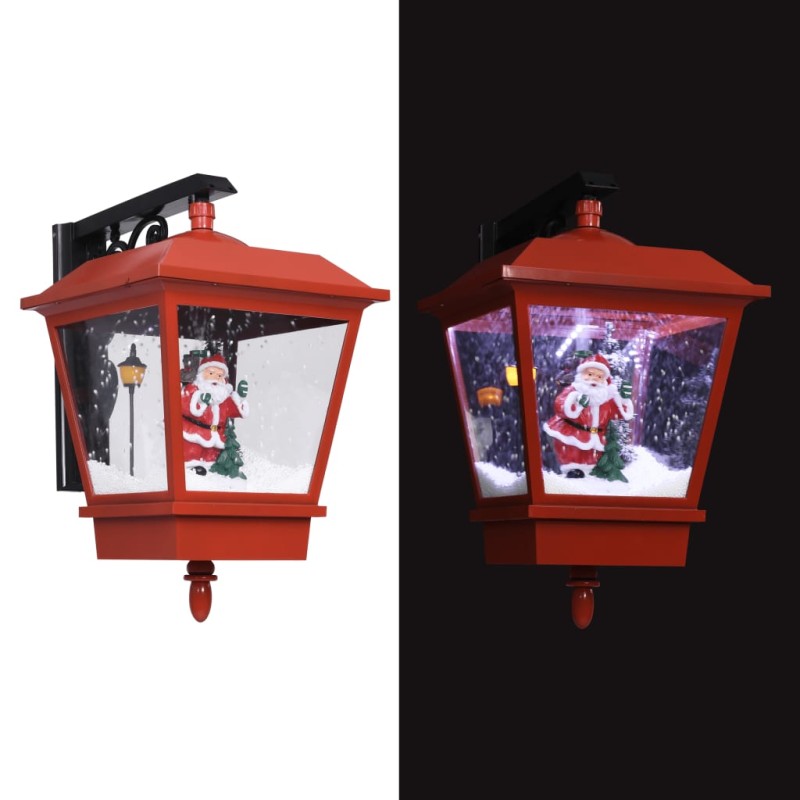 Weihnachts-Wandleuchte mit LED-Licht und Weihnachtsmann Rot Weihnachts-Wandleuchte mit LED-Licht und Weihnachtsmann Rot