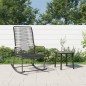 Garten-Schaukelstuhl Schwarz 59x79,5x104 cm PVC Rattan Garten-Schaukelstuhl Schwarz 59x79,5x104 cm PVC Rattan