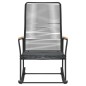 Garten-Schaukelstuhl Schwarz 59x79,5x104 cm PVC Rattan Garten-Schaukelstuhl Schwarz 59x79,5x104 cm PVC Rattan
