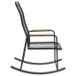 Garten-Schaukelstuhl Schwarz 59x79,5x104 cm PVC Rattan Garten-Schaukelstuhl Schwarz 59x79,5x104 cm PVC Rattan