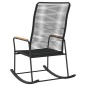 Garten-Schaukelstuhl Schwarz 59x79,5x104 cm PVC Rattan Garten-Schaukelstuhl Schwarz 59x79,5x104 cm PVC Rattan