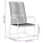 Garten-Schaukelstuhl Schwarz 59x79,5x104 cm PVC Rattan Garten-Schaukelstuhl Schwarz 59x79,5x104 cm PVC Rattan