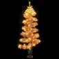Spiral-Weihnachtsbaum mit Topf und LEDs Weiß 120 cm PVC Spiral-Weihnachtsbaum mit Topf und LEDs Weiß 120 cm PVC