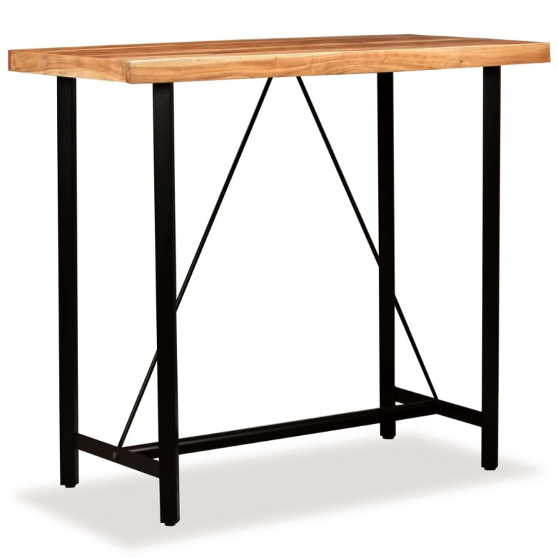 vidaXL Bartisch Akazie Massivholz 120 x 60 x 107 cm vidaXL Bartisch Akazie Massivholz 120 x 60 x 107 cm