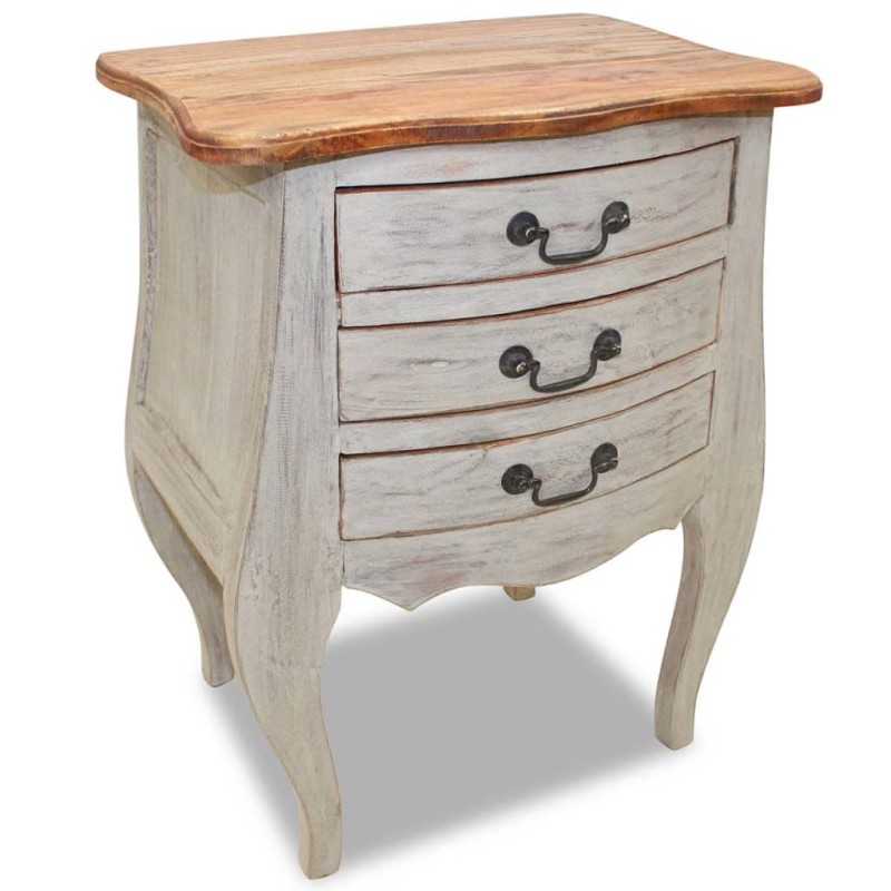 Nachttisch Altholz Massiv 48 x 35 x 64 cm Nachttisch Altholz Massiv 48 x 35 x 64 cm