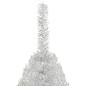 Künstlicher Halb-Weihnachtsbaum mit Ständer Silbern 210 cm PVC Künstlicher Halb-Weihnachtsbaum mit Ständer Silbern 210 cm PVC