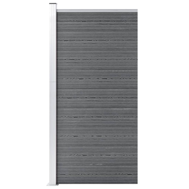 Zaunelement WPC 95x186 cm Grau Zaunelement WPC 95x186 cm Grau