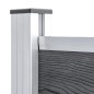 Zaunelement WPC 95x186 cm Grau Zaunelement WPC 95x186 cm Grau