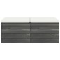 Garten-Paletten-Hocker 2 Stk. mit Kissen Kiefer Massivholz Garten-Paletten-Hocker 2 Stk. mit Kissen Kiefer Massivholz