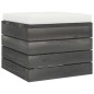 Garten-Paletten-Hocker 2 Stk. mit Kissen Kiefer Massivholz Garten-Paletten-Hocker 2 Stk. mit Kissen Kiefer Massivholz