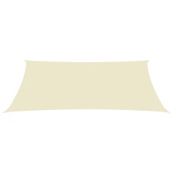 vidaXL Sonnensegel Oxford-Gewebe Rechteckig 3x4,5 m Creme