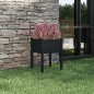 vidaXL Pflanzkübel Schwarz 50x50x70 cm Massivholz Kiefer vidaXL Pflanzkübel Schwarz 50x50x70 cm Massivholz Kiefer