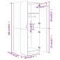 vidaXL Kleiderschrank Sonoma-Eiche 80x52x180 cm Holzwerkstoff vidaXL Kleiderschrank Sonoma-Eiche 80x52x180 cm Holzwerkstoff