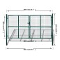 Maschendrahtzaun Drahtzaun 289 x 200 cm / 306 x 250 cm Maschendrahtzaun Drahtzaun 289 x 200 cm / 306 x 250 cm