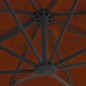 Ampelschirm mit Aluminium-Mast Terrakotta-Rot 300x300 cm Ampelschirm mit Aluminium-Mast Terrakotta-Rot 300x300 cm
