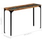 vidaXL Konsolentisch 120x35x76 cm Altholz Massiv vidaXL Konsolentisch 120x35x76 cm Altholz Massiv