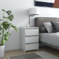 vidaXL Nachttisch Hochglanz-Weiß 40x35x62,5 cm Holzwerkstoff vidaXL Nachttisch Hochglanz-Weiß 40x35x62,5 cm Holzwerkstoff