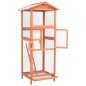 vidaXL Vogelkäfig 68x62x166 cm Massivholz Fichte vidaXL Vogelkäfig 68x62x166 cm Massivholz Fichte